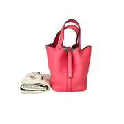 Hermes Picotin 18 Pink TC Leather Bag